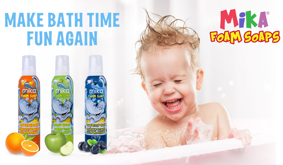 Mika Kids Foam Soaps - Make Bath Time Fun Again!